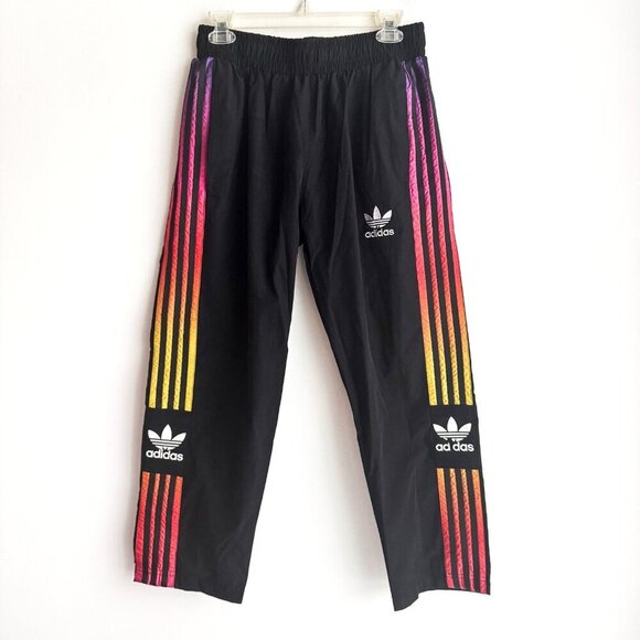 Adidas Colourful Stripe Tre Foil Track Pants Asian Market Sizing/ US Size Small - Picture 1 of 6
